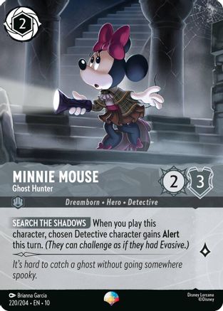 Minnie Mouse - Ghost Hunter (Epic) (220/204) - Whispers in the Well HOLOFOIL