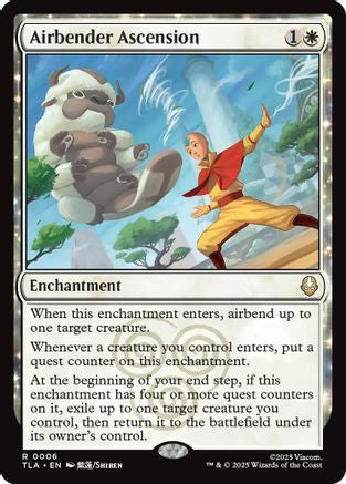 FOIL Airbender Ascension (TLA-006) - Avatar: The Last Airbender - Magic The Gathering
