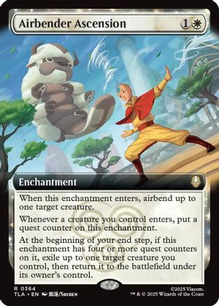 FOIL Airbender Ascension (Extended Art) (TLA-364) - Avatar: The Last Airbender - Magic The Gathering