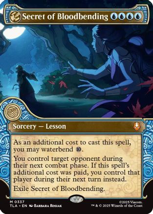 Secret of Bloodbending (Showcase) (TLA-337) - Avatar: The Last Airbender - Magic The Gathering