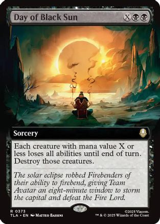 Day of Black Sun (Extended Art) (TLA-373) - Avatar: The Last Airbender - Magic The Gathering