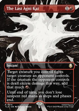 FOIL The Last Agni Kai (Borderless) (TLA-314) - Avatar: The Last Airbender - Magic The Gathering