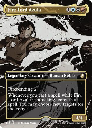 Fire Lord Azula (0313) (Borderless) (TLA-313) - Avatar: The Last Airbender - Magic The Gathering