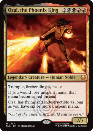 FOIL Ozai, the Phoenix King (TLA-235) - Avatar: The Last Airbender - Magic The Gathering
