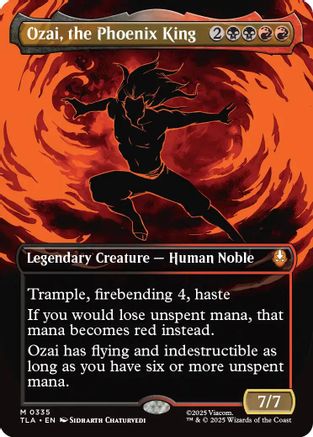 Ozai, the Phoenix King (0335) (Borderless) (TLA-335) - Avatar: The Last Airbender - Magic The Gathering