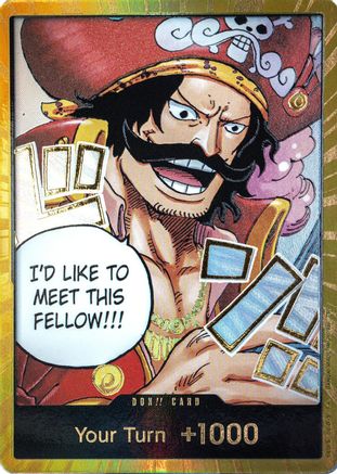 FOIL DON!! Card (Gol.D.Roger) (Gold) - Carrying On His Will One Piece
