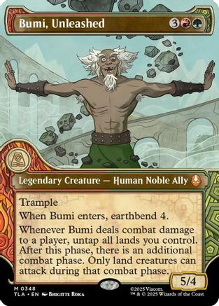 FOIL Bumi, Unleashed (Showcase) (TLA-348) - Avatar: The Last Airbender - Magic The Gathering