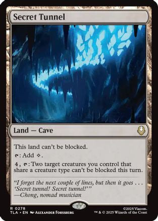 Secret Tunnel (TLA-278) - Avatar: The Last Airbender - Magic The Gathering