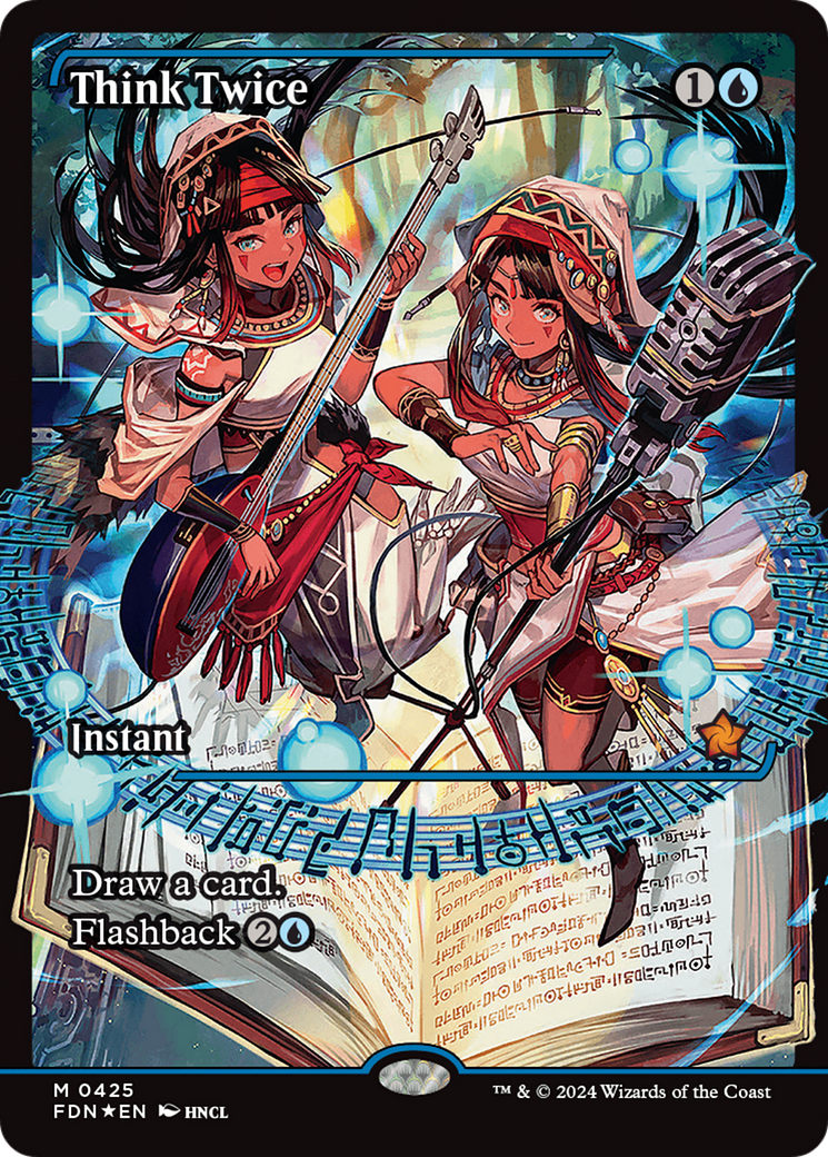 FOIL Think Twice (FDN-425) - Foundations - Magic The Gathering