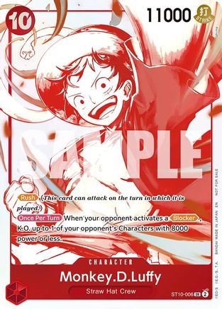 Monkey.D.Luffy - ST10-006 (3rd Anniversary Treasure Campaign Pack) (ST10-006) - One Piece Promotion Cards One Piece