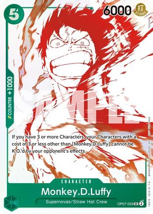 Monkey.D.Luffy - OP07-033 (3rd Anniversary Treasure Campaign Pack) (OP07-033) - One Piece Promotion Cards One Piece