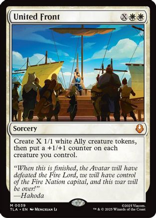 United Front (TLA-039) - Avatar: The Last Airbender - Magic The Gathering