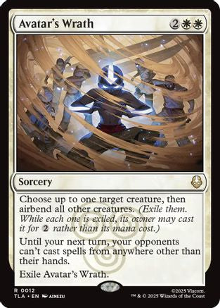 Avatar's Wrath (TLA-012) - Avatar: The Last Airbender - Magic The Gathering