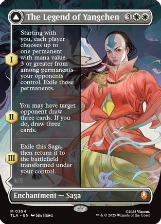 FOIL The Legend of Yangchen (Borderless) (TLA-354) - Avatar: The Last Airbender - Magic The Gathering