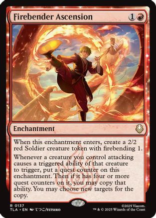 FOIL Firebender Ascension (TLA-137) - Avatar: The Last Airbender - Magic The Gathering