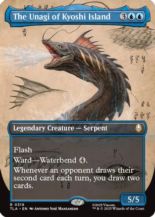 The Unagi of Kyoshi Island (Borderless) (TLA-319) - Avatar: The Last Airbender - Magic The Gathering