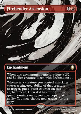 FOIL Firebender Ascension (Borderless) (TLA-312) - Avatar: The Last Airbender - Magic The Gathering
