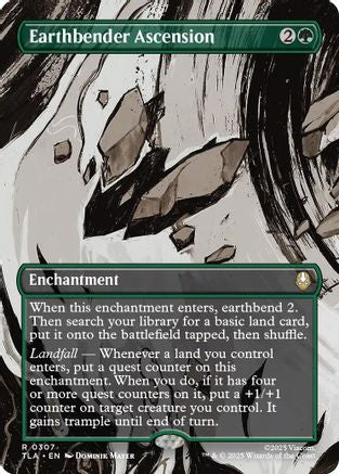 FOIL Earthbender Ascension (Borderless) (TLA-307) - Avatar: The Last Airbender - Magic The Gathering
