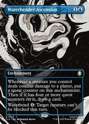 FOIL Waterbender Ascension (Borderless) (TLA-310) - Avatar: The Last Airbender - Magic The Gathering