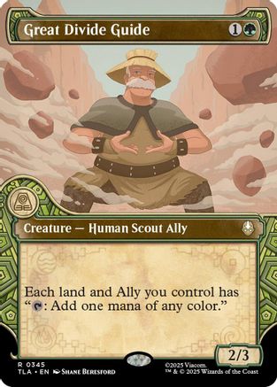 FOIL Great Divide Guide (Showcase) (TLA-345) - Avatar: The Last Airbender - Magic The Gathering
