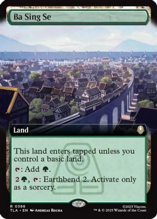 FOIL Ba Sing Se (Extended Art) (TLA-388) - Avatar: The Last Airbender - Magic The Gathering