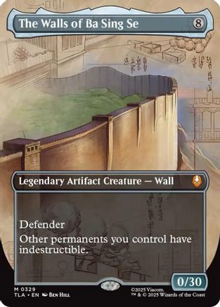 FOIL The Walls of Ba Sing Se (Borderless) (TLA-329) - Avatar: The Last Airbender - Magic The Gathering