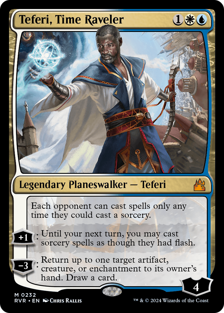 Teferi, Time Raveler (RVR-232) - Ravnica Remastered - Magic The Gathering