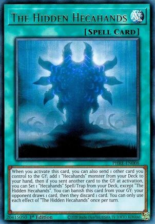 ULTRA RARE The Hidden Hecahands (PHRE-EN008) - Phantom Revenge 1st Edition