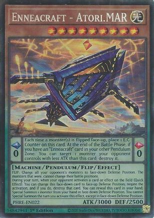 COLLECTOR'S RARE Enneacraft - Atori.MAR (CR) (PHRE-EN022) - Phantom Revenge 1st Edition