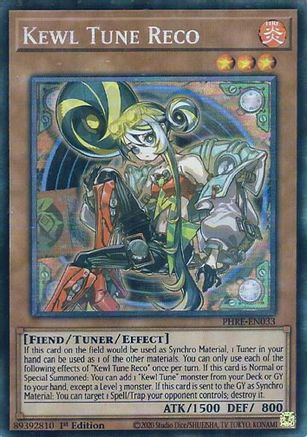 COLLECTOR'S RARE Kewl Tune Reco (CR) (PHRE-EN033) - Phantom Revenge 1st Edition