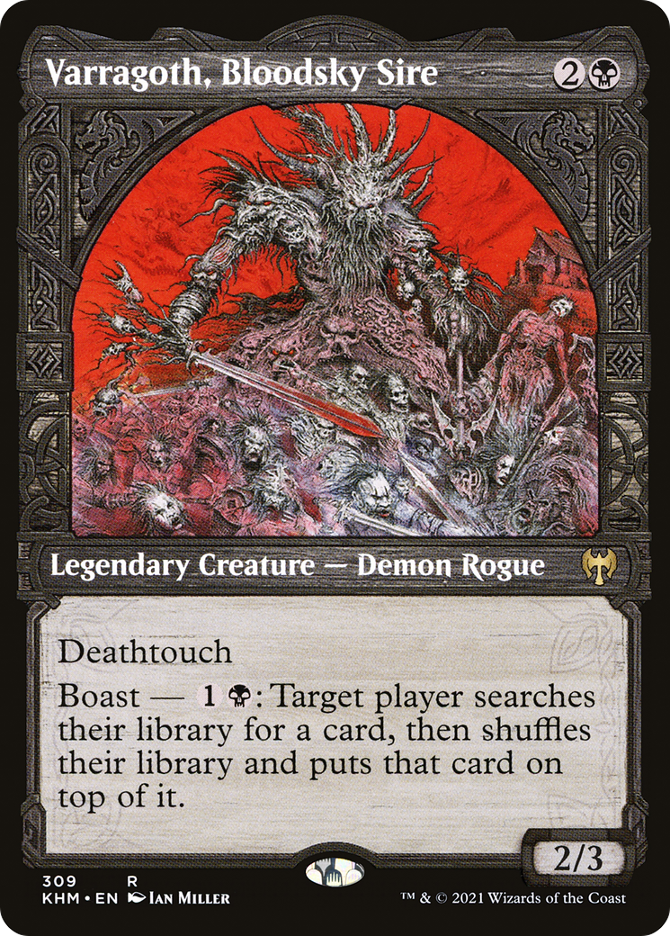 FOIL Varragoth, Bloodsky Sire (Showcase) (KHM-309) - Kaldheim - Magic The Gathering