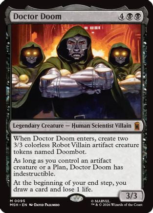 FOIL Doctor Doom (MSH-095) - Marvel Super Heroes - Magic The Gathering