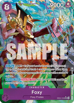 Foxy (Alternate Art) (EB04-036) - The Azure Sea's Seven