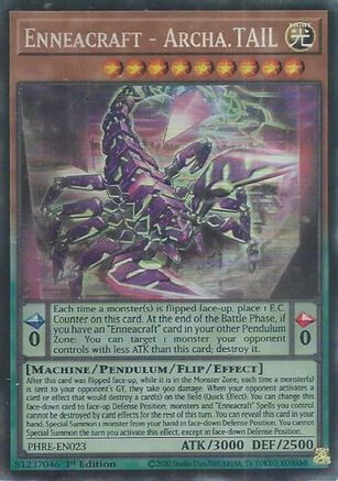 COLLECTOR'S RARE Enneacraft - Archa.TAIL (CR) (PHRE-EN023) - Phantom Revenge 1st Edition