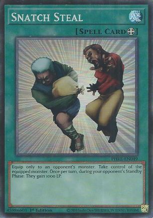 COLLECTOR'S RARE Snatch Steal (CR) (PHRE-EN049) - Phantom Revenge 1st Edition