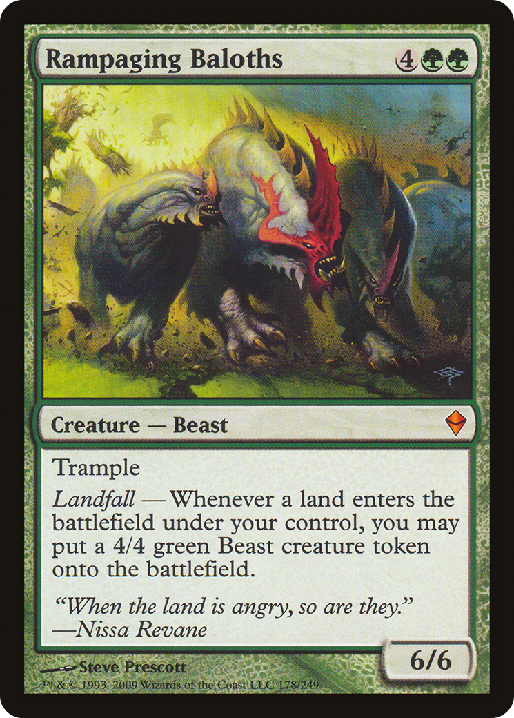 FOIL Rampaging Baloths (ZEN-178) - Zendikar - Magic The Gathering