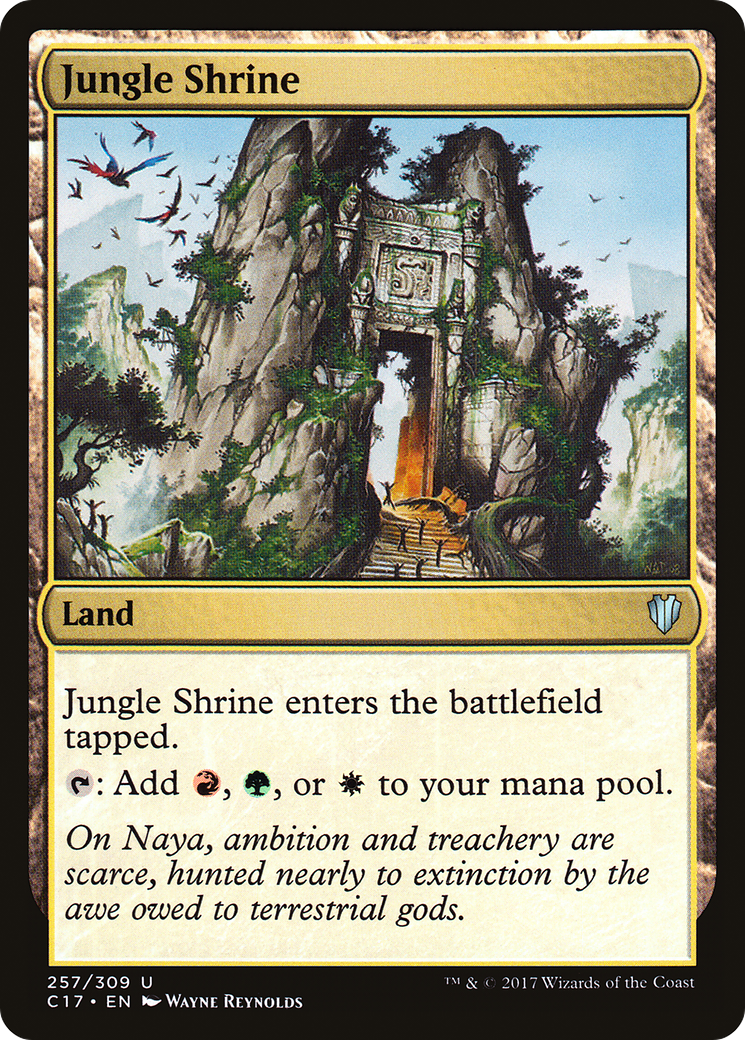 Jungle Shrine (C17-257) - Commander 2017 - Magic The Gathering