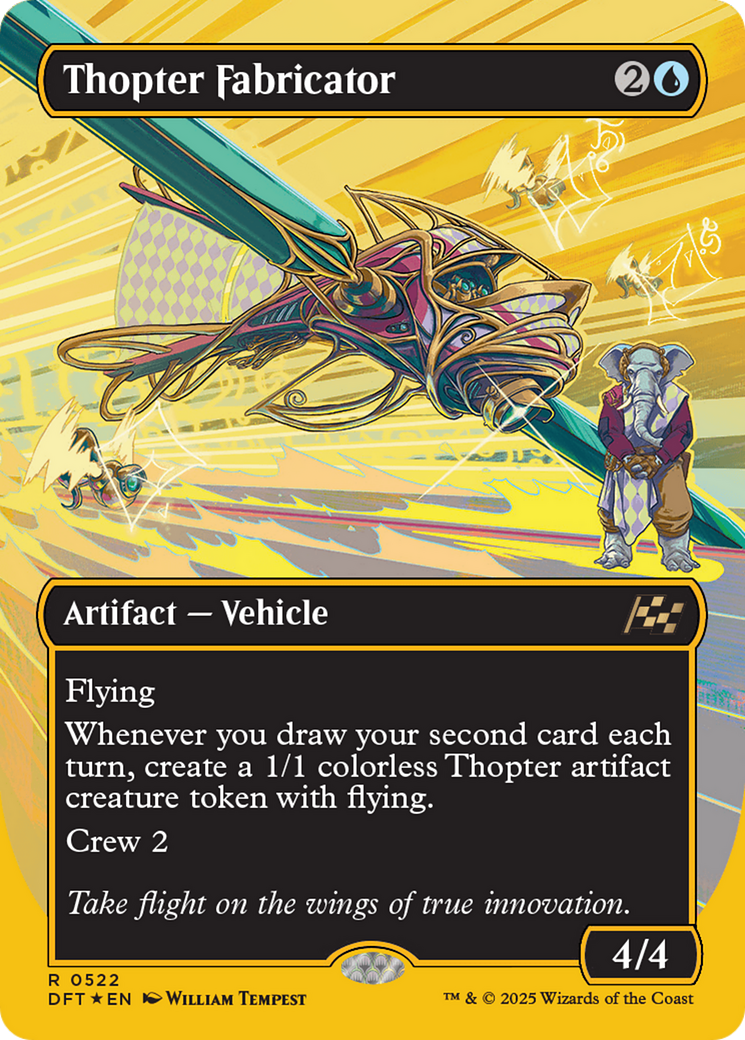 FOIL Thopter Fabricator (DFT-522) - Aetherdrift - Magic The Gathering