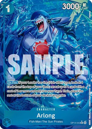 Arlong (Alternate Art) (OP14-042) - The Azure Sea's Seven One Piece