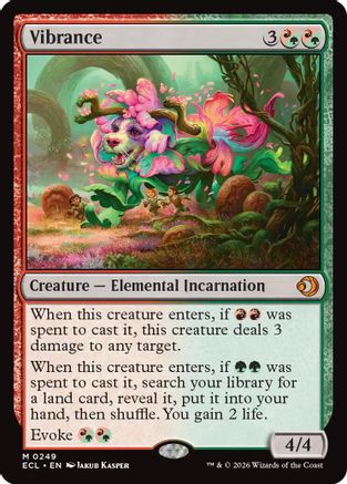FOIL Vibrance (ECL-249) - Lorwyn Eclipsed - Magic The Gathering