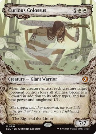 FOIL Curious Colossus (Showcase) (ECL-298) - Lorwyn Eclipsed - Magic The Gathering