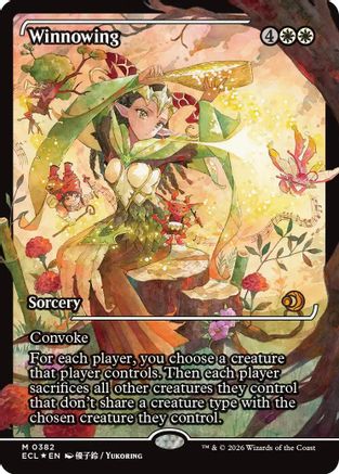 FOIL Winnowing (Showcase) (ECL-382) - Lorwyn Eclipsed - Magic The Gathering