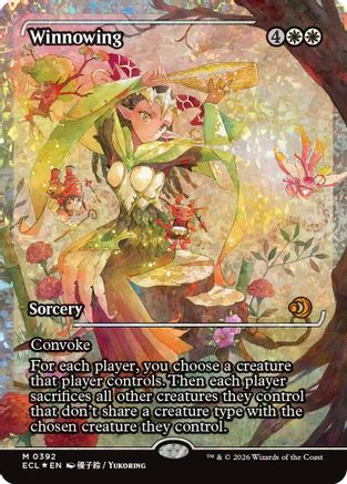 FOIL Winnowing (Showcase) (Fracture Foil) (ECL-392) - Lorwyn Eclipsed - Magic The Gathering