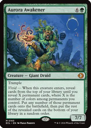 FOIL Aurora Awakener (ECL-165) - Lorwyn Eclipsed - Magic The Gathering