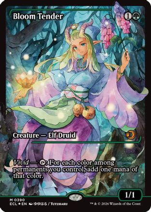 FOIL Bloom Tender (0390) (Showcase) (ECL-390) - Lorwyn Eclipsed - Magic The Gathering