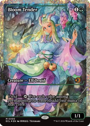 FOIL Bloom Tender (0400) (Showcase) (Fracture Foil) (ECL-400) - Lorwyn Eclipsed - Magic The Gathering