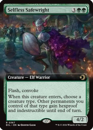 FOIL Selfless Safewright (Extended Art) (ECL-367) - Lorwyn Eclipsed - Magic The Gathering