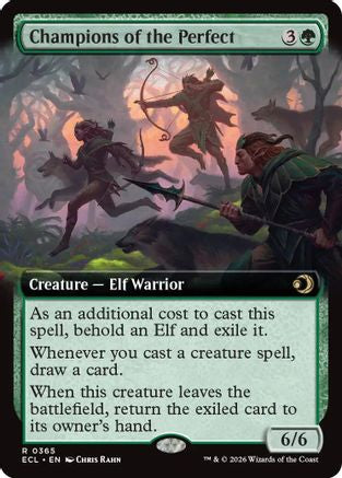 FOIL Champions of the Perfect (Extended Art) (ECL-365) - Lorwyn Eclipsed - Magic The Gathering