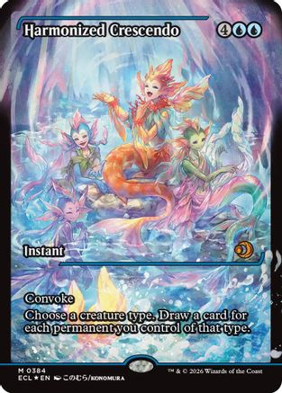 FOIL Harmonized Crescendo (0384) (Showcase) (ECL-384) - Lorwyn Eclipsed - Magic The Gathering