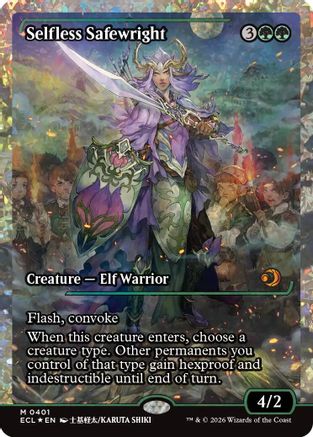 FOIL Selfless Safewright (Showcase) (Fracture Foil) (ECL-401) - Lorwyn Eclipsed - Magic The Gathering